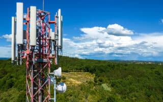 Top of cell tower