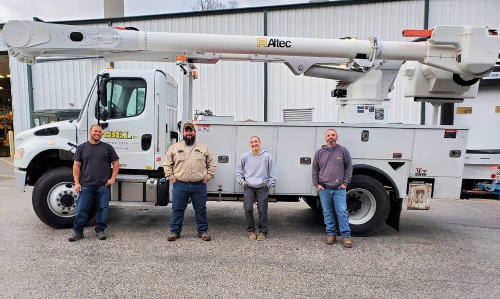 IB Abel team in front of work truck